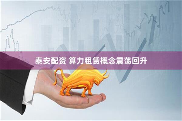 泰安配资 算力租赁概念震荡回升